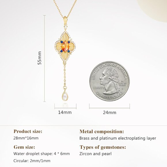 Dainty Gold Clover Pendant Necklace - Perfect Gift for Women on Any Occasion - Picture 6 of 7